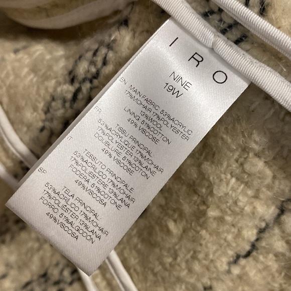 IRO 19W mohair Paris, France snap button blazer jacket - Picture 10 of 16